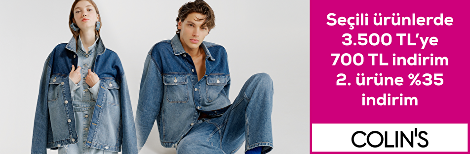 Colin's seçili ürünlerde 3000 TL ye 700 TL indirim
