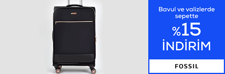 Fossil Bavul ve Valizlerde Sepette %15 İndirim!
