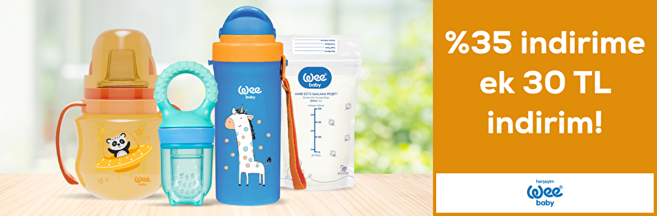 Wee Baby Markasında %35 indirime Ek 30 TL indirim