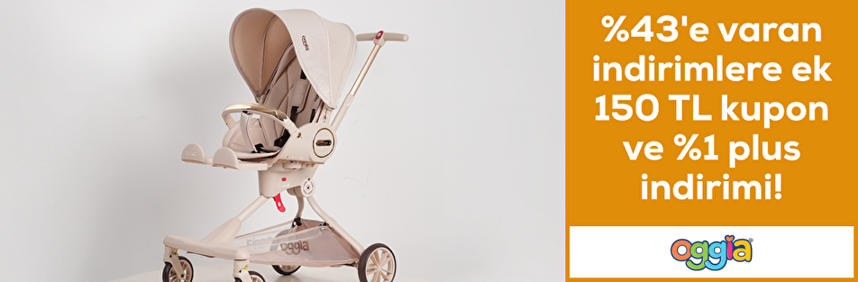 Oggia markasında %43'e varan indirimlere ke 150TL kupon ve %1 plus indirimi