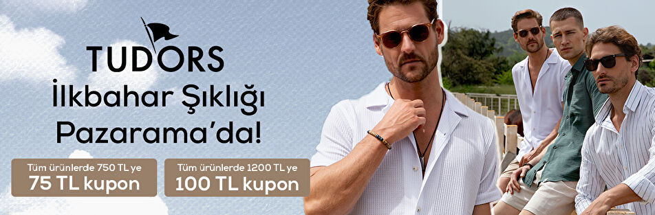 Tudors mağazasında 1200 TL ve üzeri alışverişe 100 TL kupon indirimi