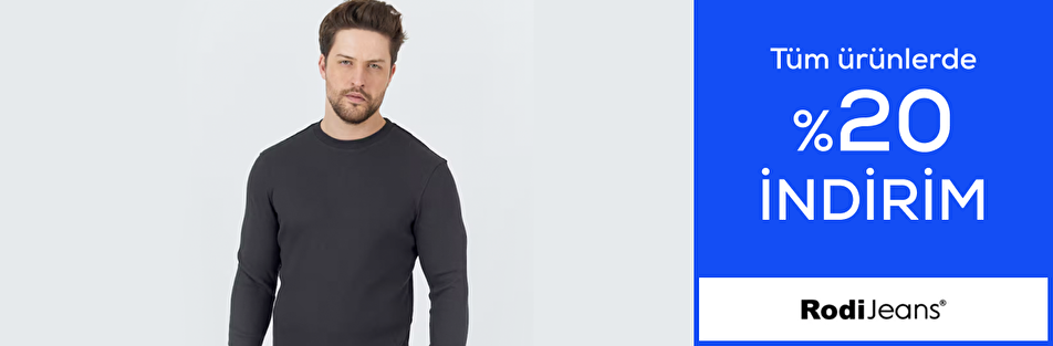 Rodi mağazasında %20 indirim