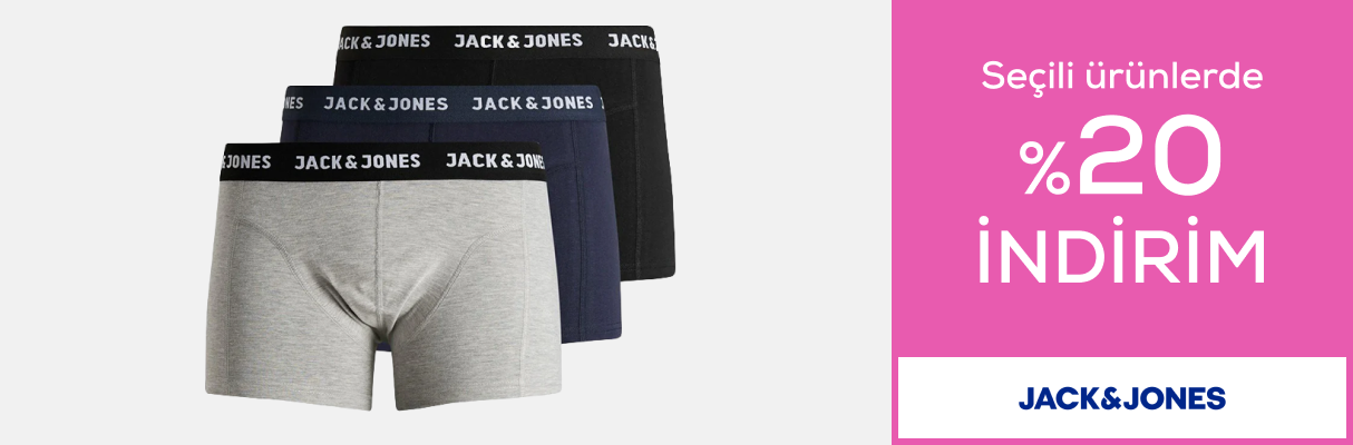 Jack Jones Seçili ürünlerde %20 indirim