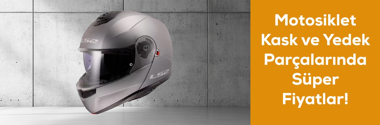 Motosiklet Kask ve Yedek Parçalarında Süper Fiyatlar!