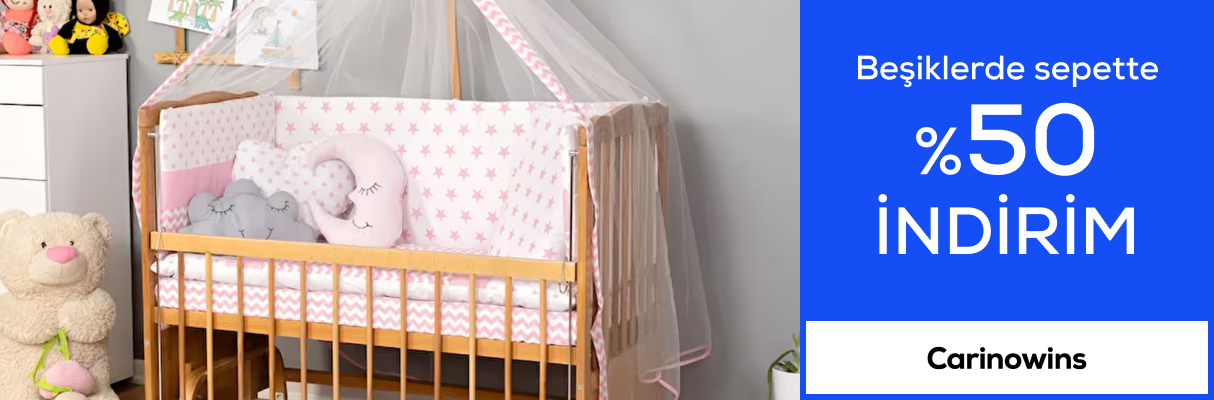 Carinowins Markalı Beşiklerde Sepette %50 İndirim