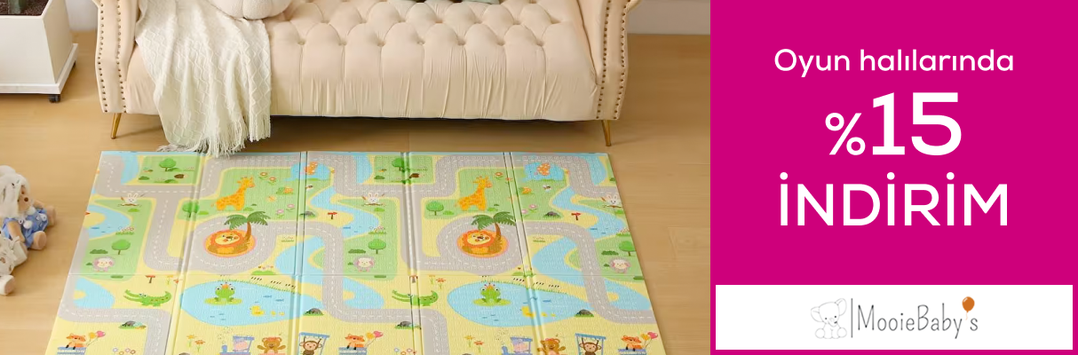 MooieBaby's Oyun Halılarında %15 İndirim