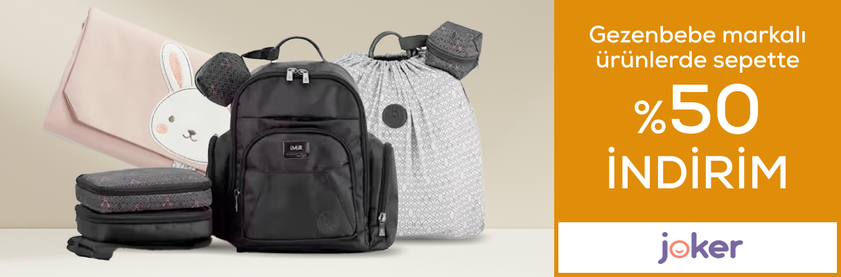 Gezenbebe Markalı Ürünlerde Sepette %50 İndirim