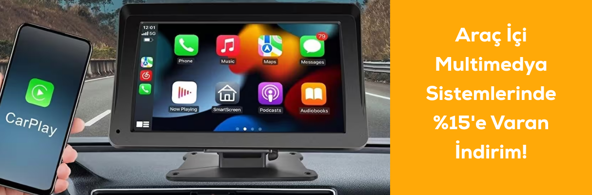 Araç İçi Multimedya Sistemlerinde %15'e Varan İndirim!