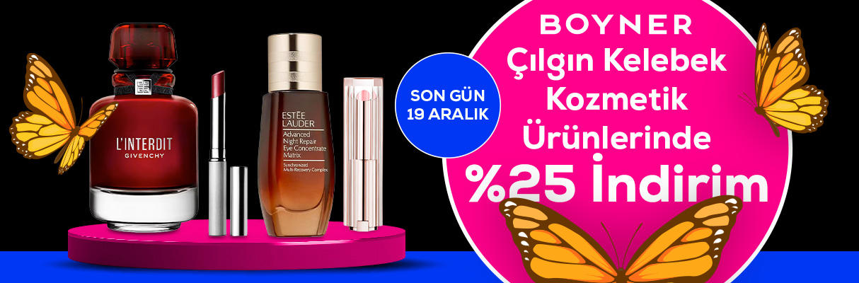Boyner Çılgın Kelebek Kozmetik İndirimi