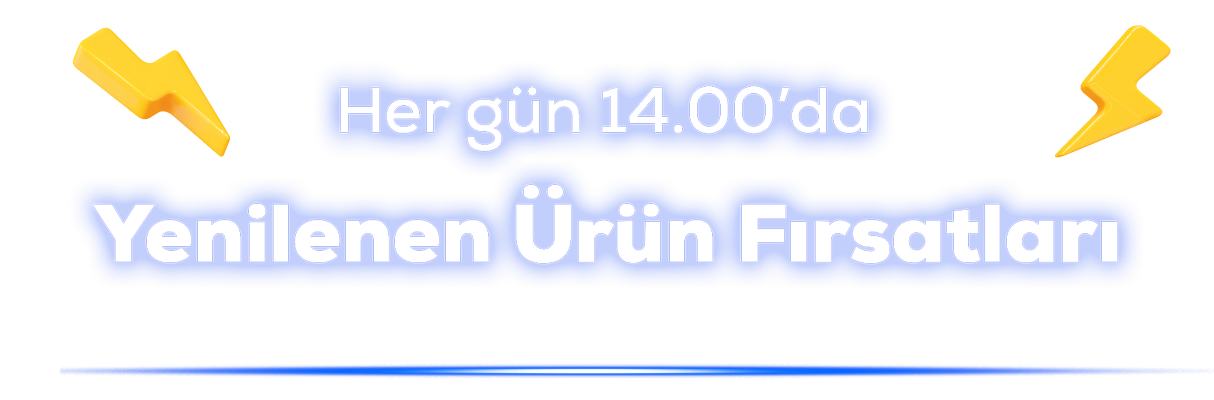 Her gün14.00da yenilenen ürün fırsatları 