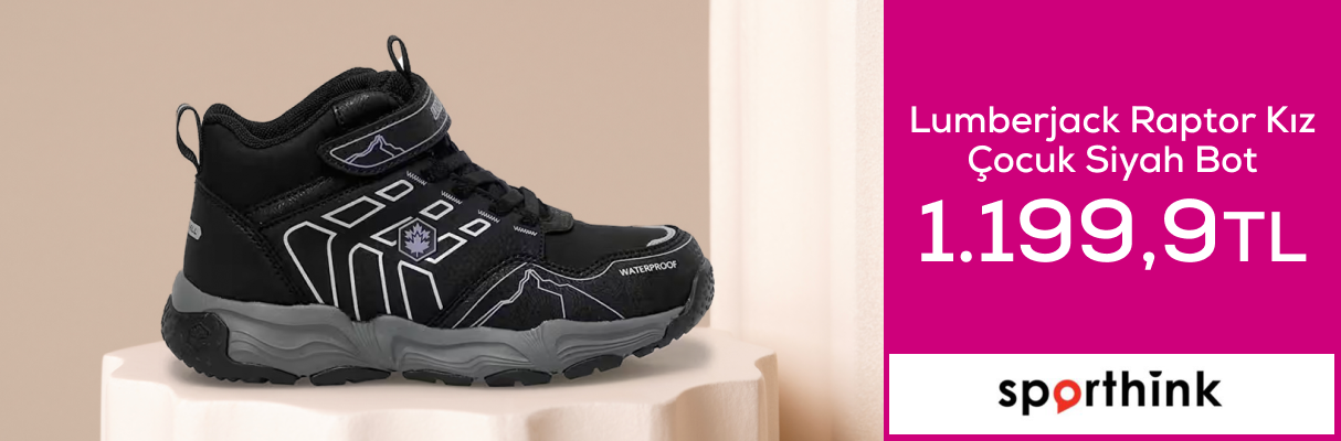 Lumberjack Raptor Kız Çocuk Siyah Bot 1199,90TL