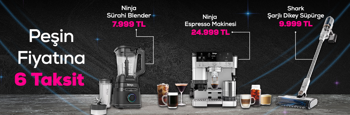 Shark ve Ninja Ürünlerinde 6 Taksit