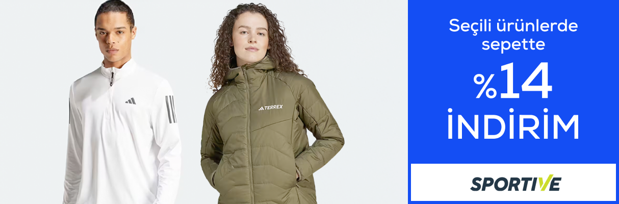 Sportive Mağazasında Sepette %14 İndirim