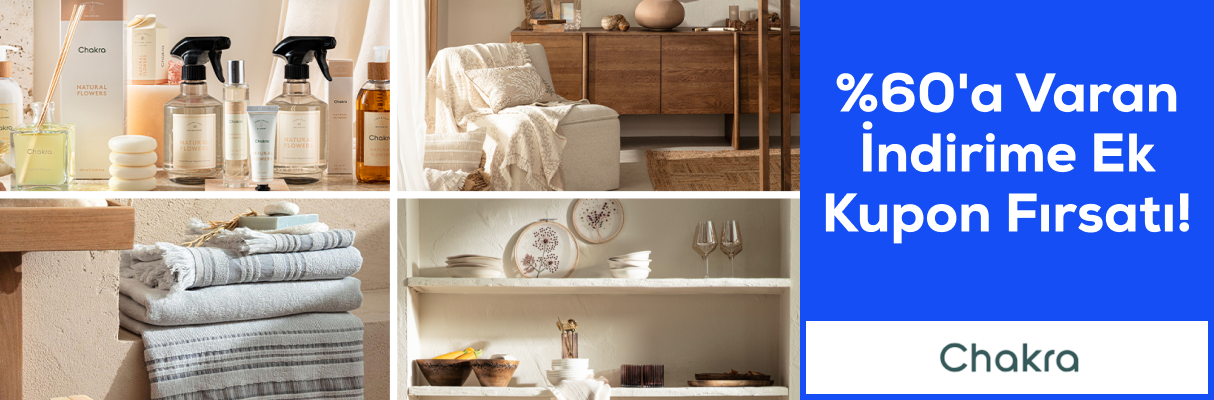 Chakra %60'a varan indirim ve ek kupon fırsatı!