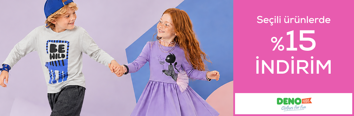 Denokids seçili ürünlerde %15 indirim