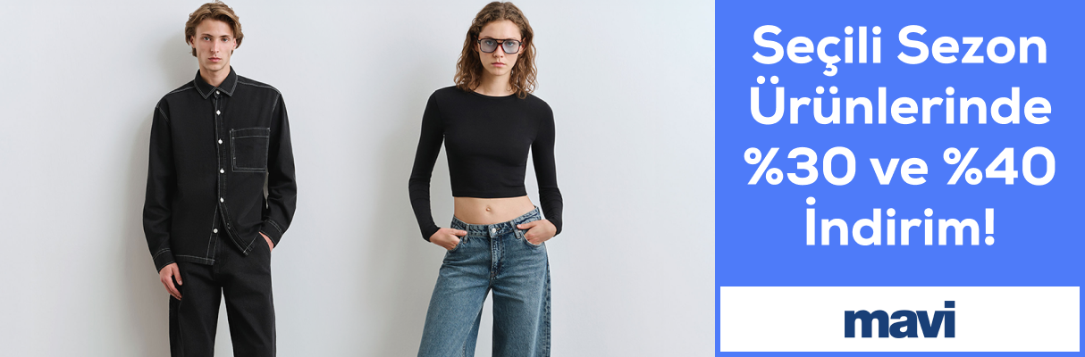 Mavi Seçili Sezon Ürünlerinde %30 ve %40 İndirim!