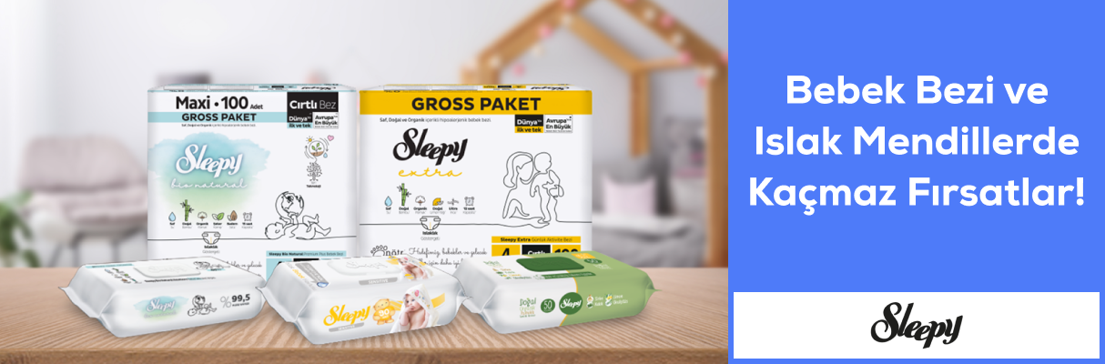 Sleepy Bebek Bezi ve Islak Mendillerde Kaçmaz Fırsatlar
