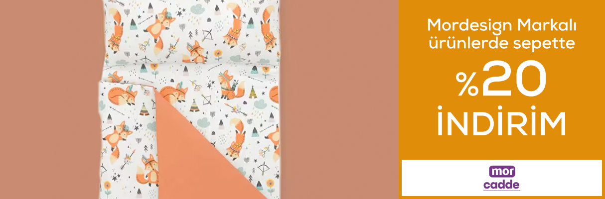 Mordesign Markalı ürünlerde Sepette %20 İndirim
